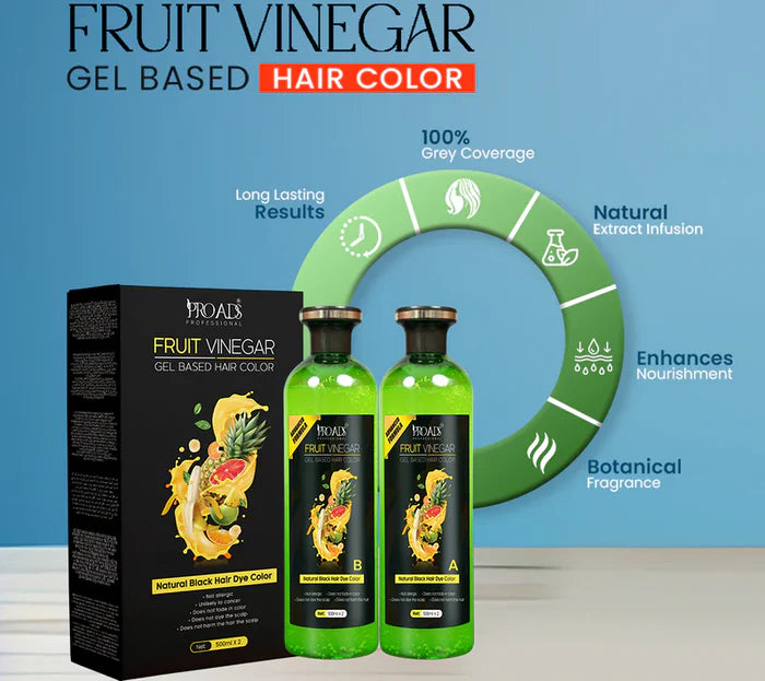 Fruit Vinegar Gel-Based Hair Color - Pack of 2